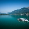 Eine Schifffahrt verbindet die Orte rund um den Wolfgangsee.