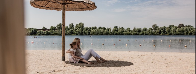 Am Strand vom Xanterner Südsee lässt sich sehr gut entspannen.