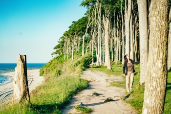 Just behind the beach, the mysterious Ghost Forest invites you to take shady walks along the steep coastline.