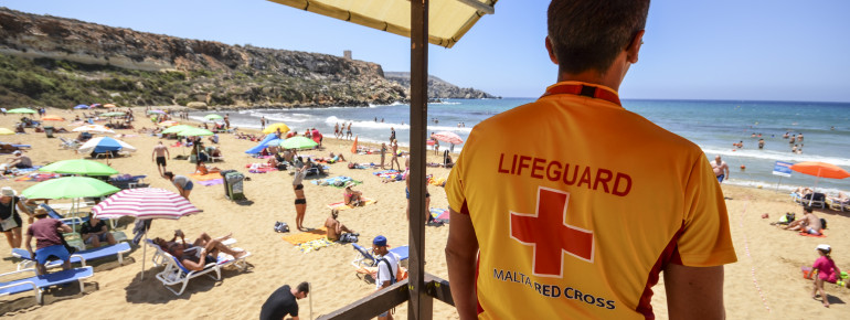 Life guards take care of your safety while you enjoy the beach.