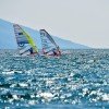Wind surfing at Lake Garda