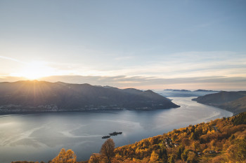 The region in the canton of Ticino offers a view of the Brissago Islands above Lake Maggiore.