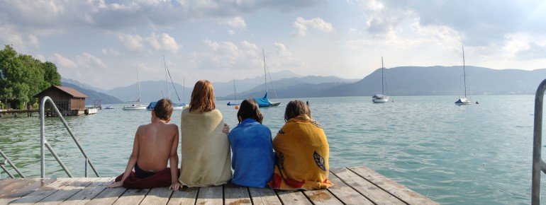 Lake Attersee provides tons of fun activities for young and old!