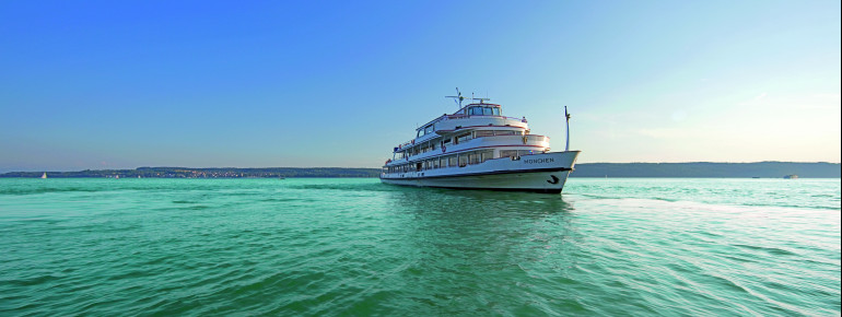 A number of ships take you to the most important tourist places around Lake Constance.
