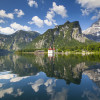 Pilgrimage church St. Bartholomew is lake Königssee's famous Landmark. It is accessible only by boat.