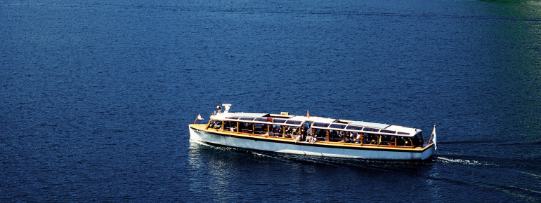 Königssee lies between Berchtesgaden's Alps like a fjord.