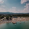 At Lupa Beach, visitors can enjoy white sand, turquoise blue water and a real beach feeling just a few kilometers from Budapest.
