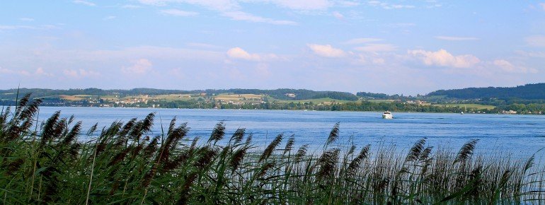Lake Murten is the smallest of the three Jura lakes.