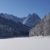 Riessersee is a popular destination even in winter.