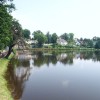 Allentsteig's town lake is beautifully situated. A small pier leads directly from town into the cool water
