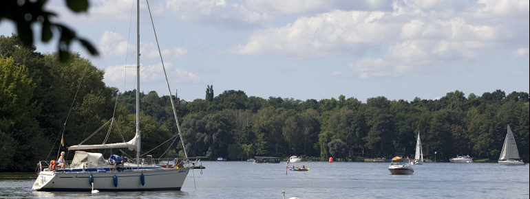 Wannsee is the perfect spot for sailing.