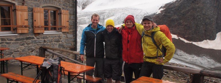 Die Braunschweiger Hütte mitten in den Alpen