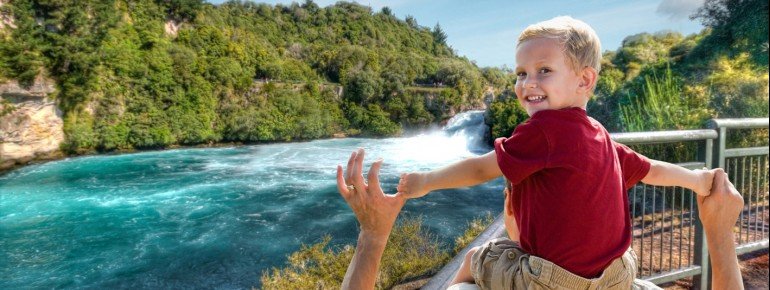 Huka Falls at Great Lake Taupo