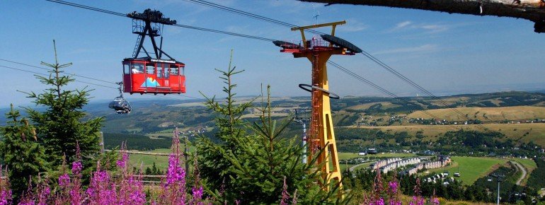 Die älteste Schwebebahn Deutschlands am Fichtelberg
