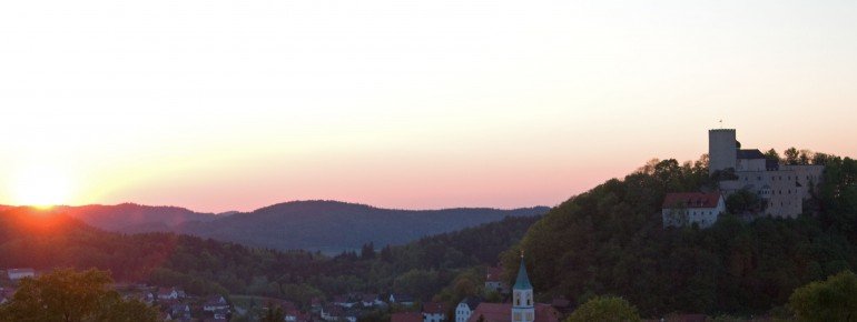 Blick auf Burg Falkenstein