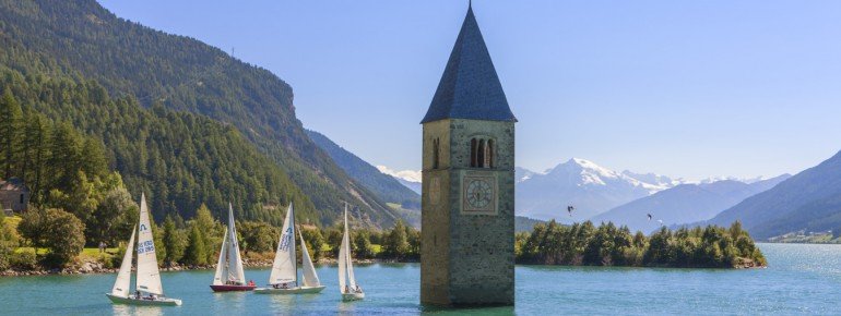 Turm im Reschensee