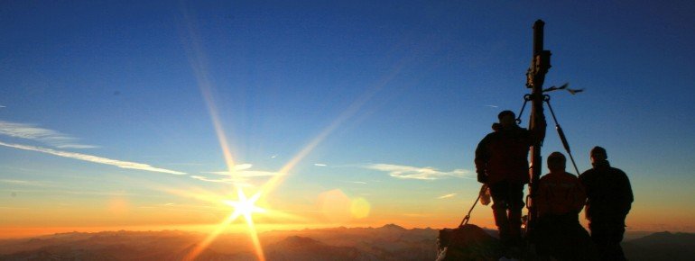 Sonnenaufgang am Großglockner