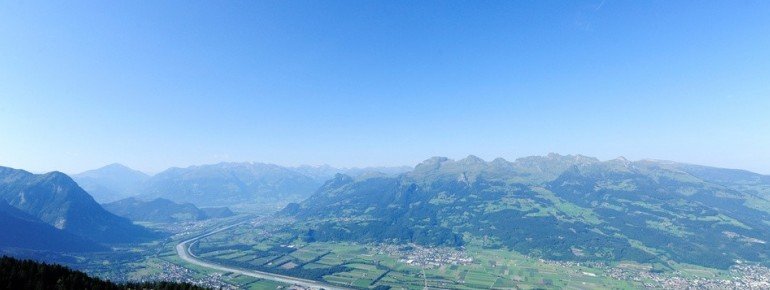 Panoramablick auf Liechtenstein