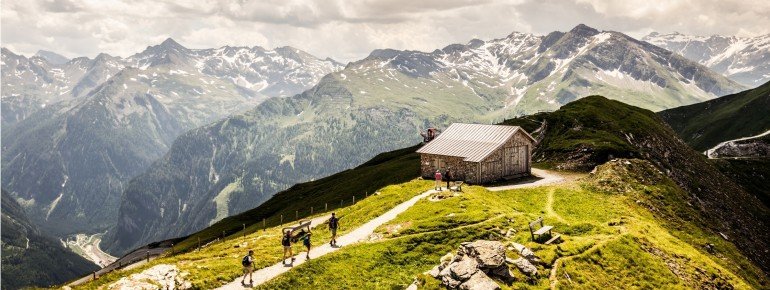 Stubnerkogel mit Blick auf die Hohen Tauern