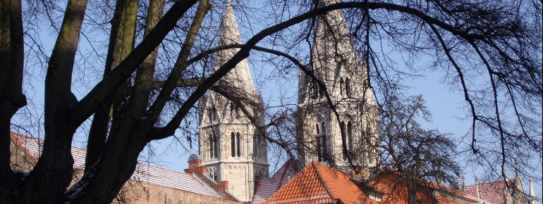 winterlicher Blick auf die Divi Blasii Kirche