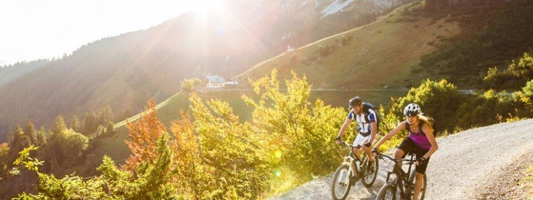 In den Ferienregionen gibt es viele Radwege