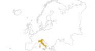 Karte der Wanderungen in Italien