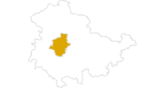 Karte der Wetter Gotha und Umgebung