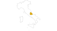 map of all hikes in Abruzzo