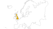 Karte der Wanderungen in Großbritannien und Nordirland