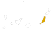 map of all hikes auf Fuerteventura