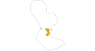 map of all hikes on Chios