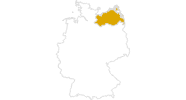 Karte der Wanderungen in Mecklenburg-Vorpommern