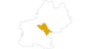 map of all hikes in Toulouse
