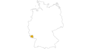 Karte der Wanderungen im Saarland