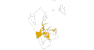 map of all hikes in Central Auckland