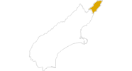 map of all hikes in Kaikoura