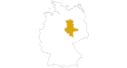 Karte der Wanderungen in Sachsen-Anhalt