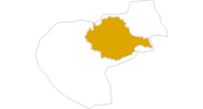 map of all hikes in the Podravska region