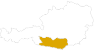Karte der Wanderungen in Kärnten