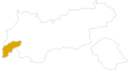 Karte der Wanderungen in Paznaun - Ischgl