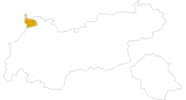 Karte der Wanderungen im Tannheimer Tal