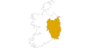 Karte der Wanderungen in Leinster