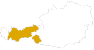 Karte der Wanderungen in Tirol