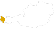 Karte der Wanderungen in Vorarlberg