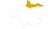 Karte der Wanderungen im Böhmerwald