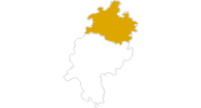 Karte der Wanderungen in Nordhessen