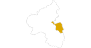 Karte der Wanderungen in Rheinhessen