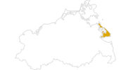 Karte der Wetter auf der Insel Usedom