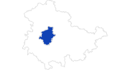 map of all swimming spots Gotha und Umgebung