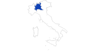 Karte der Bademöglichkeiten in Lombardei